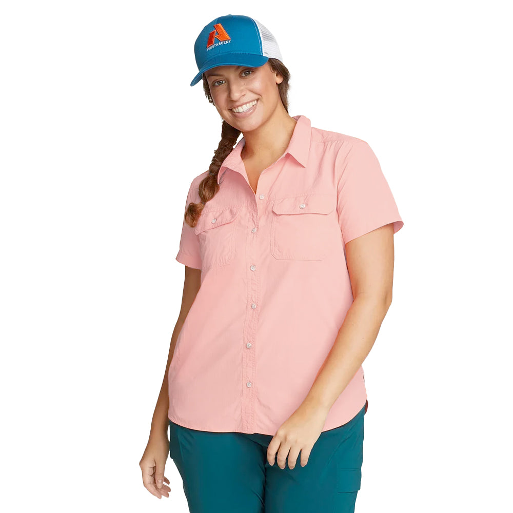 CAMISA MUJER MOUNTAIN RIPSTOP MANGA CORTA / EDDIE BAUER - Pale Pink