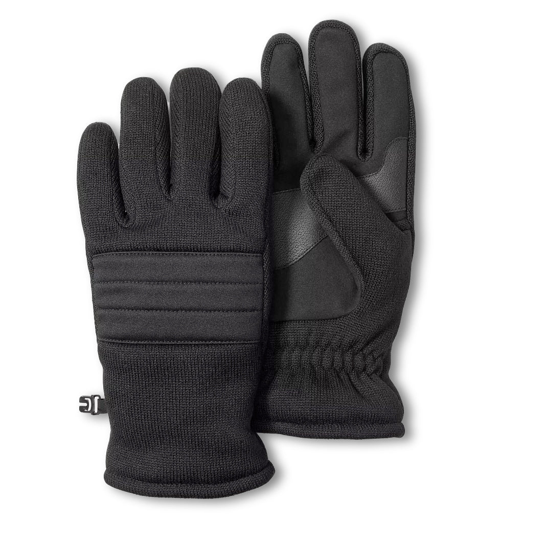 GUANTES TÉRMICOS PARA HOMBRE RAINIER FLEECE - NEGRO