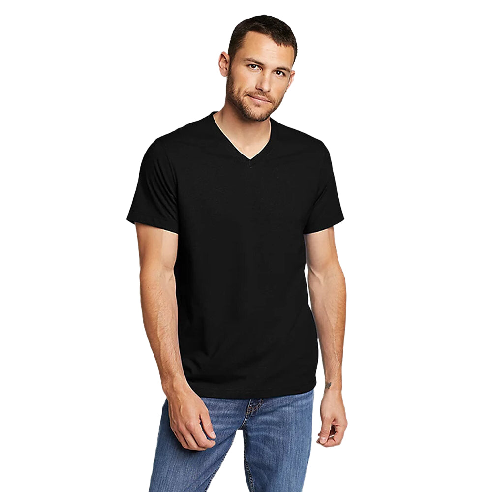 CAMISETA EDDIE BAUER LEGEND WASH CUELLO V - NEGRO