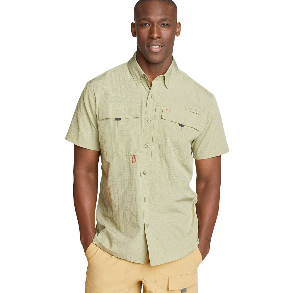 CAMISA MANGA CORTA HOMBRE GUIDE 2.0 EDDIE BAUER - VERDE GREEN OLIVE