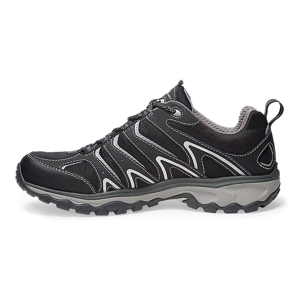 TENIS IMPERMEABLES DE HOMBRE PARA SENDERISMO EDDIE BAUER LUKLA PRO - NEGRO