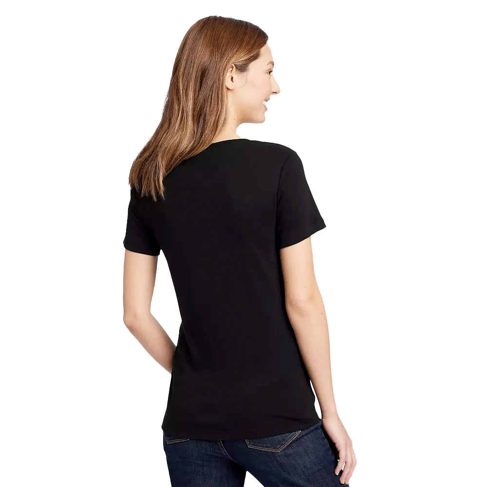 CAMISETA MANGA CORTA PARA MUJER FAVORITE CREW EDDIE BAUER - Negro