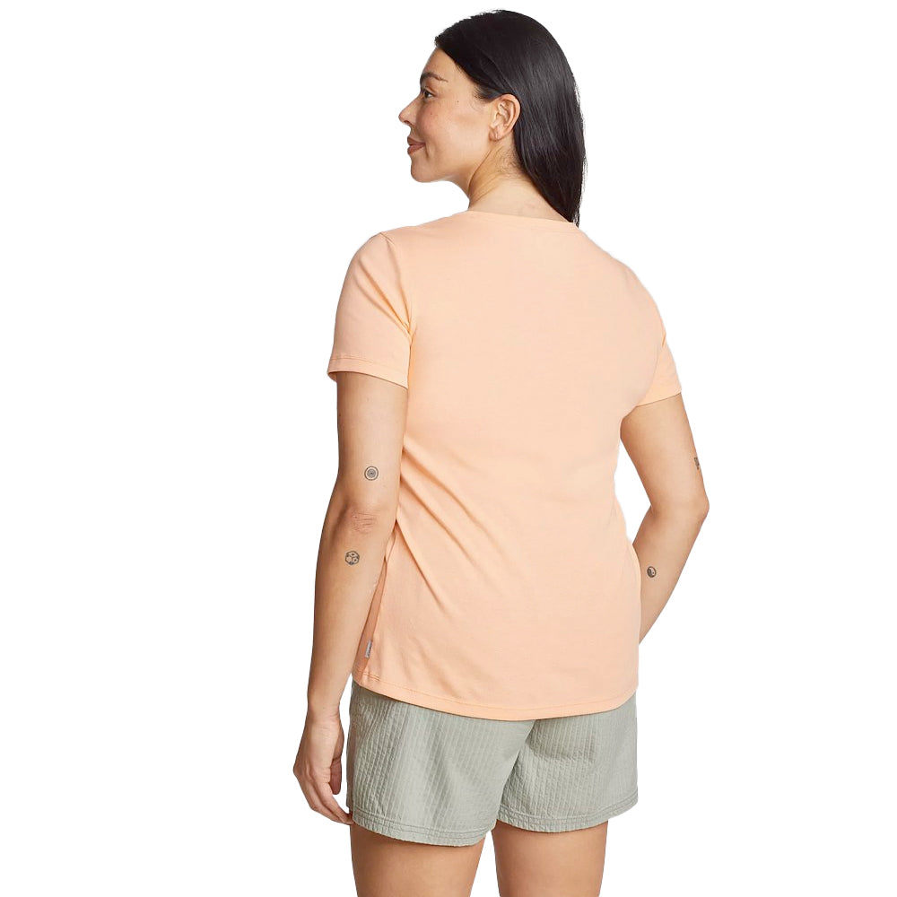 CAMISETA MUJER EDDIE BAUER FAVORITE CUELLO V - Melon