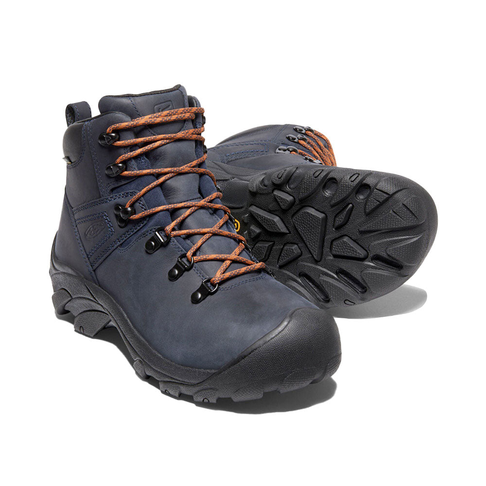 BOTA IMPERMEABLE PARA HOMBRE PYRENEES - BLACK IRIS / ORANGE FOSIL