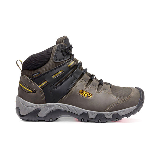 BOTA IMPERMEABLE DE CUERO PARA HOMBRE STEENS - BLACK OLIVE/KEEN YELLOW