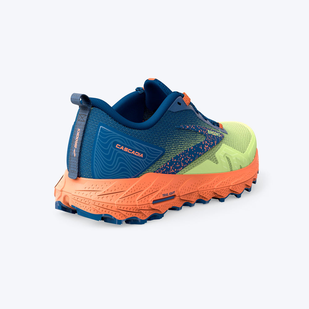 TENIS PARA HOMBRE CASCADIA 17 SHARP BROOKS- GREEN/NAVY