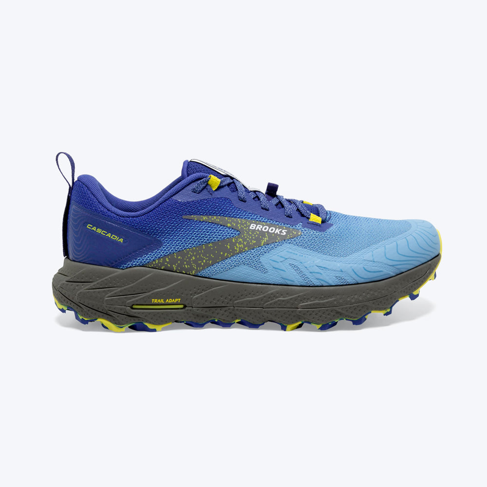 TENIS PARA HOMBRE CASCADIA 17 SHARP BROOKS- BLUE/SULPHUR