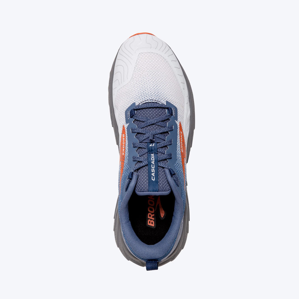 TENIS PARA HOMBRE CASCADIA 17 SHARP BROOKS- NAVY/FIRECRACKER