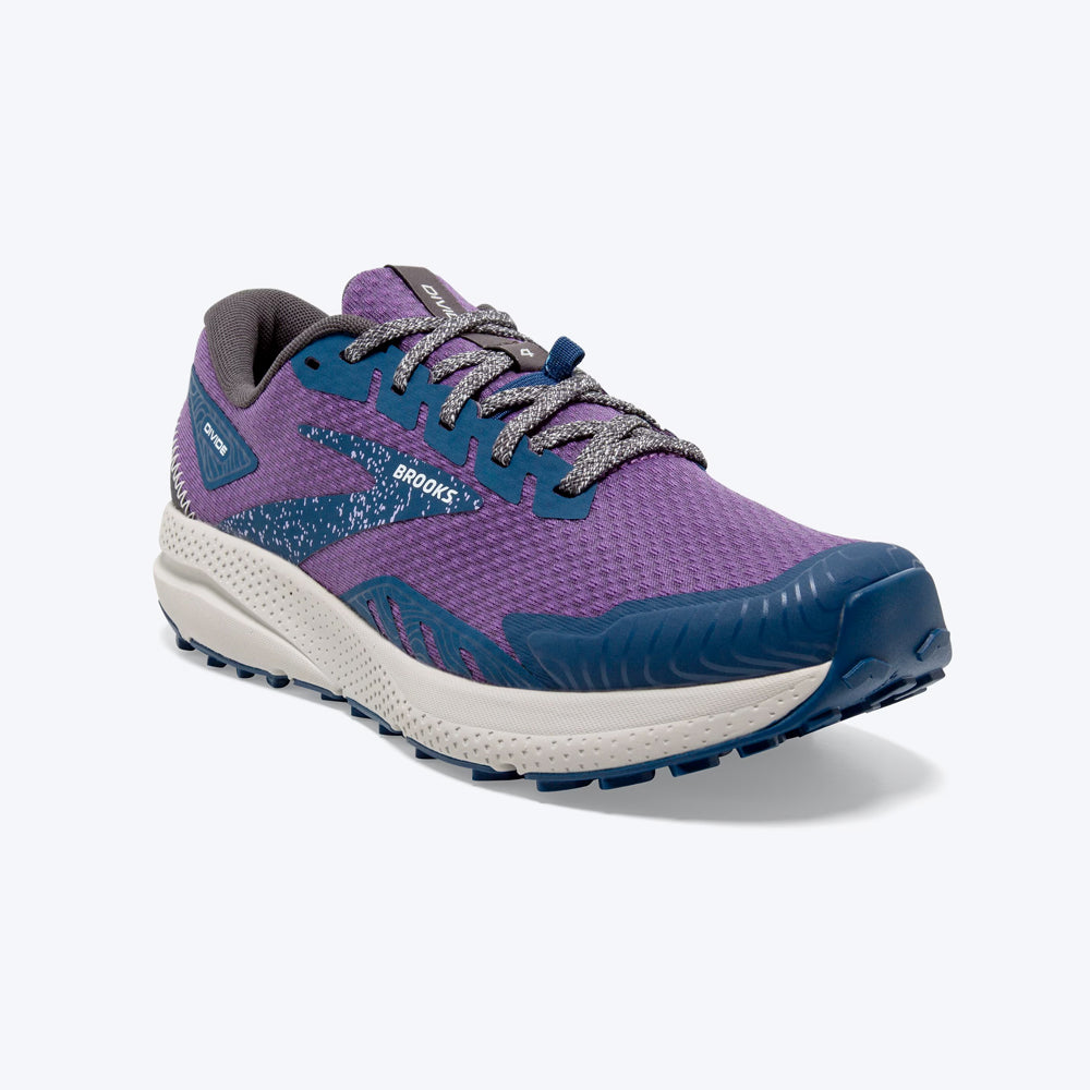 TENIS PARA MUJER DIVIDE 4 BROOKS- PURPLE/NAVY