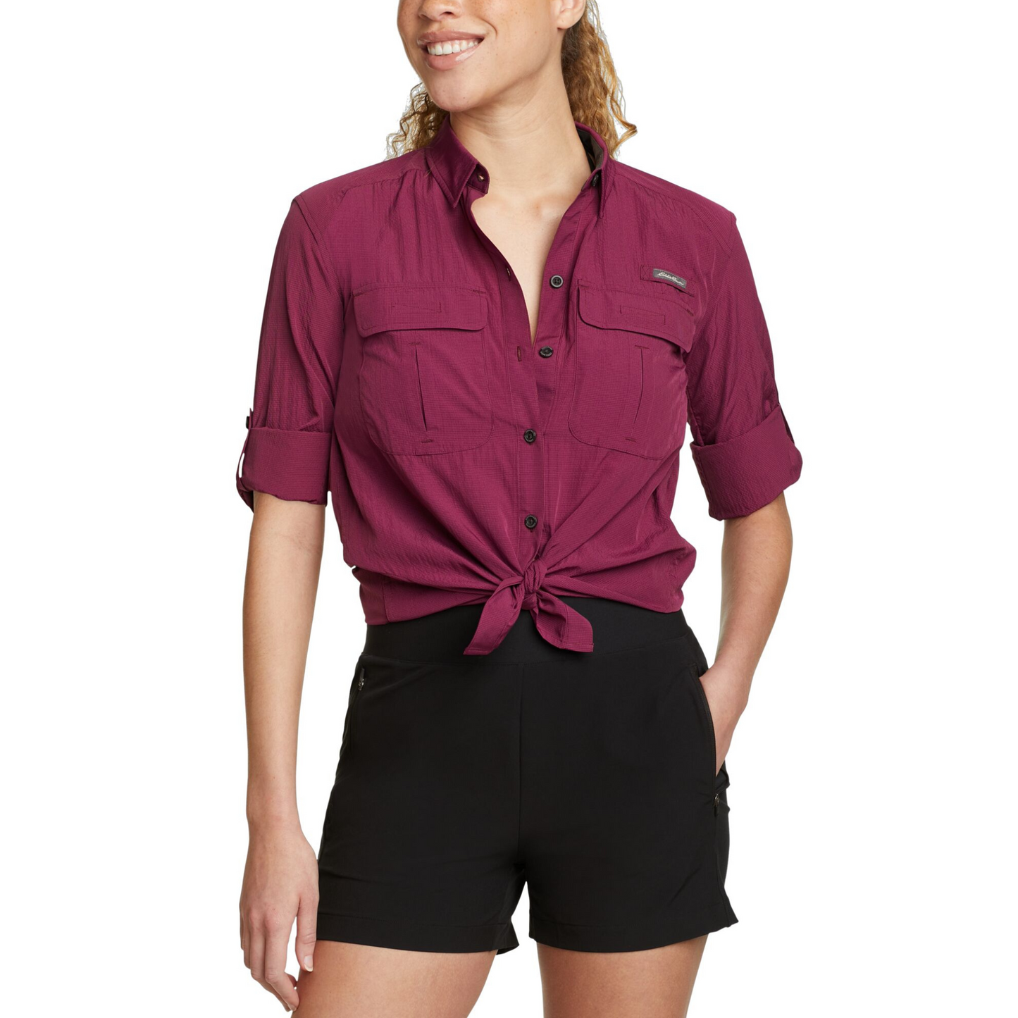 Camisa Eddie Bauer Mujer Guide UPF Field Bergoña | Outdoor Adventure Colombia