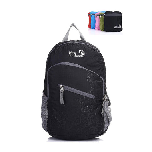 MOCHILA IMPERMEABLE PLEGABLE 20L - NEGRO