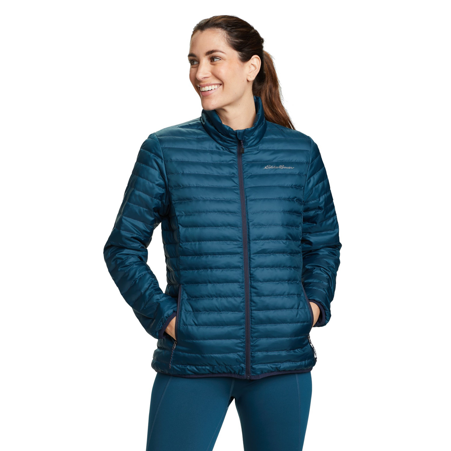 Chaqueta Microlight Down Eddie Bauer Mujer Azul | Outdoor Adventure Colombia