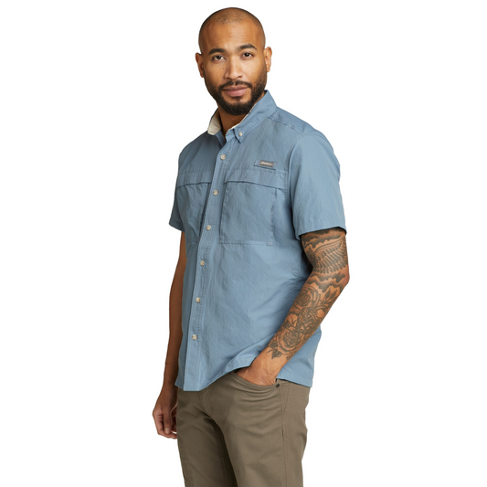 Camisa Hombre Ripstop Guide Eddie Bauer Azul | Outdoor Adventure Colombia