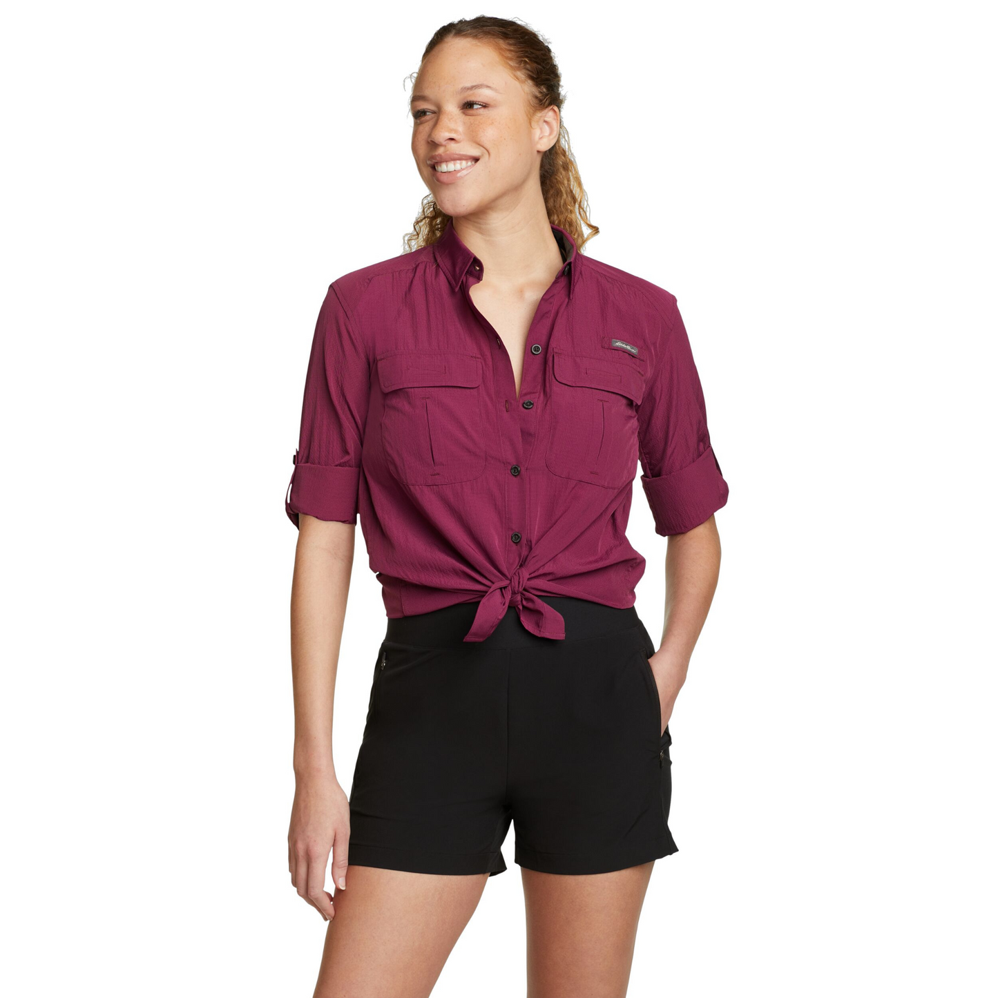 Camisa Eddie Bauer Mujer Guide UPF Field Bergoña | Outdoor Adventure Colombia