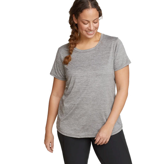 CAMISETA MUJER MANGA CORTA EDDIE BAUER RESOLUTION - GRIS