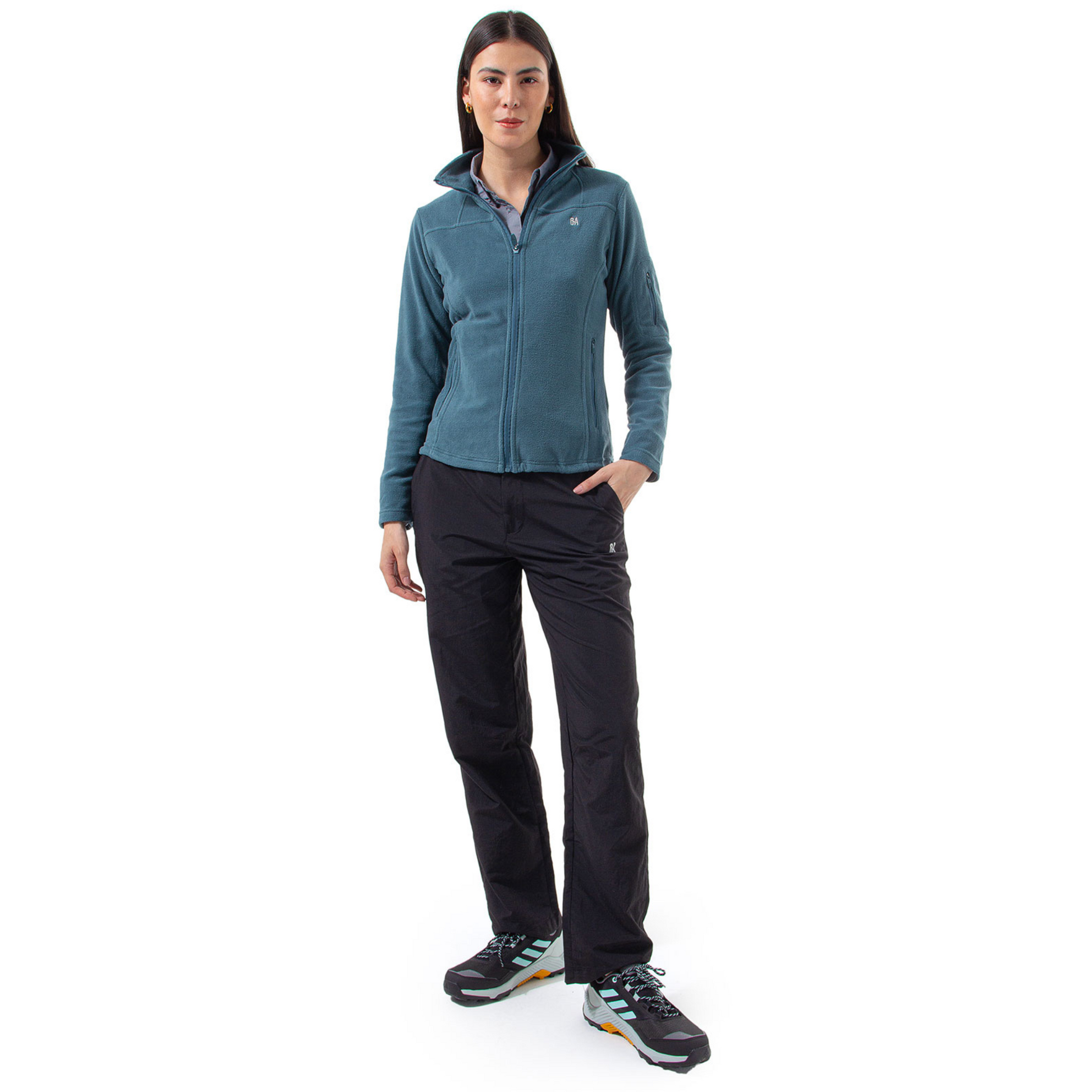 Chaqueta Polar OA Irazu Mujer Verde | Outdoor Adventure Colombia