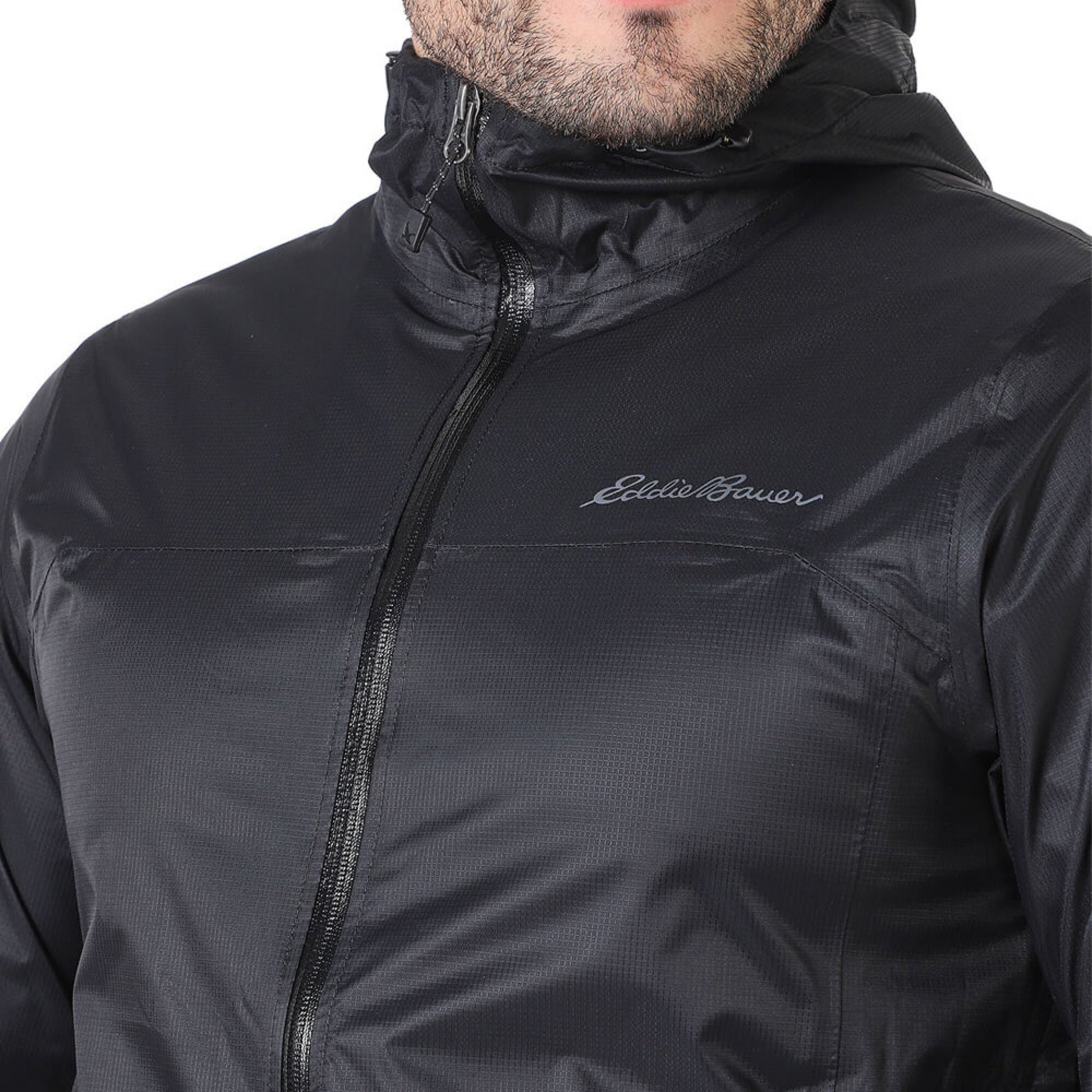 JACKET IMPERMEABLE PARA HOMBRE EDDIE BAUER CLOUD CAP - NEGRO#NEGRO