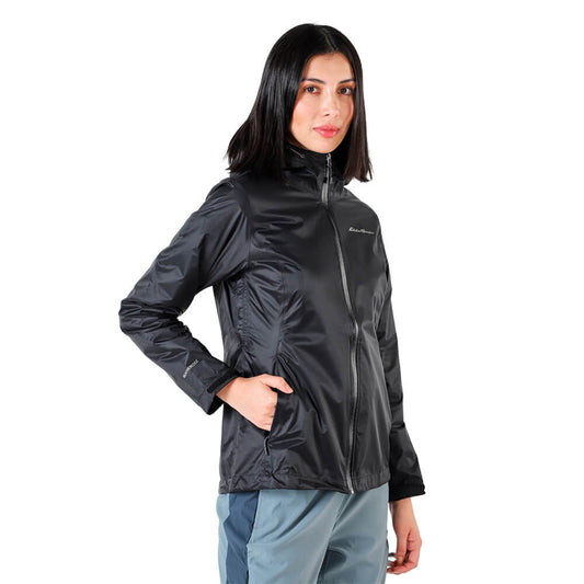 JACKET IMPERMEABLE PARA MUJER EDDIE BAUER CLOUD CAP - NEGRO#NEGRO