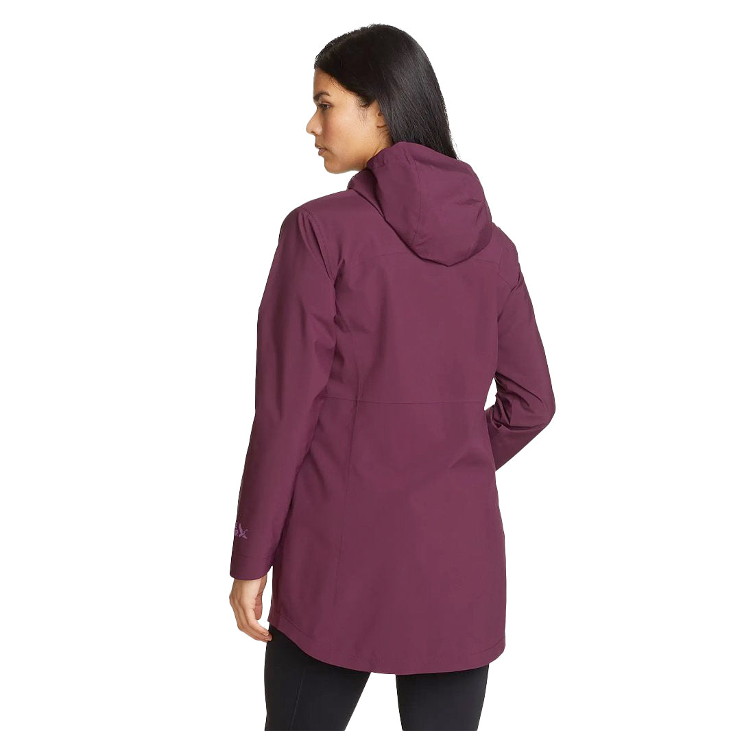 JACKET IMPERMEABLE PARA MUJER EDDIE BAUER CLOUD CAP - DARK PLUM