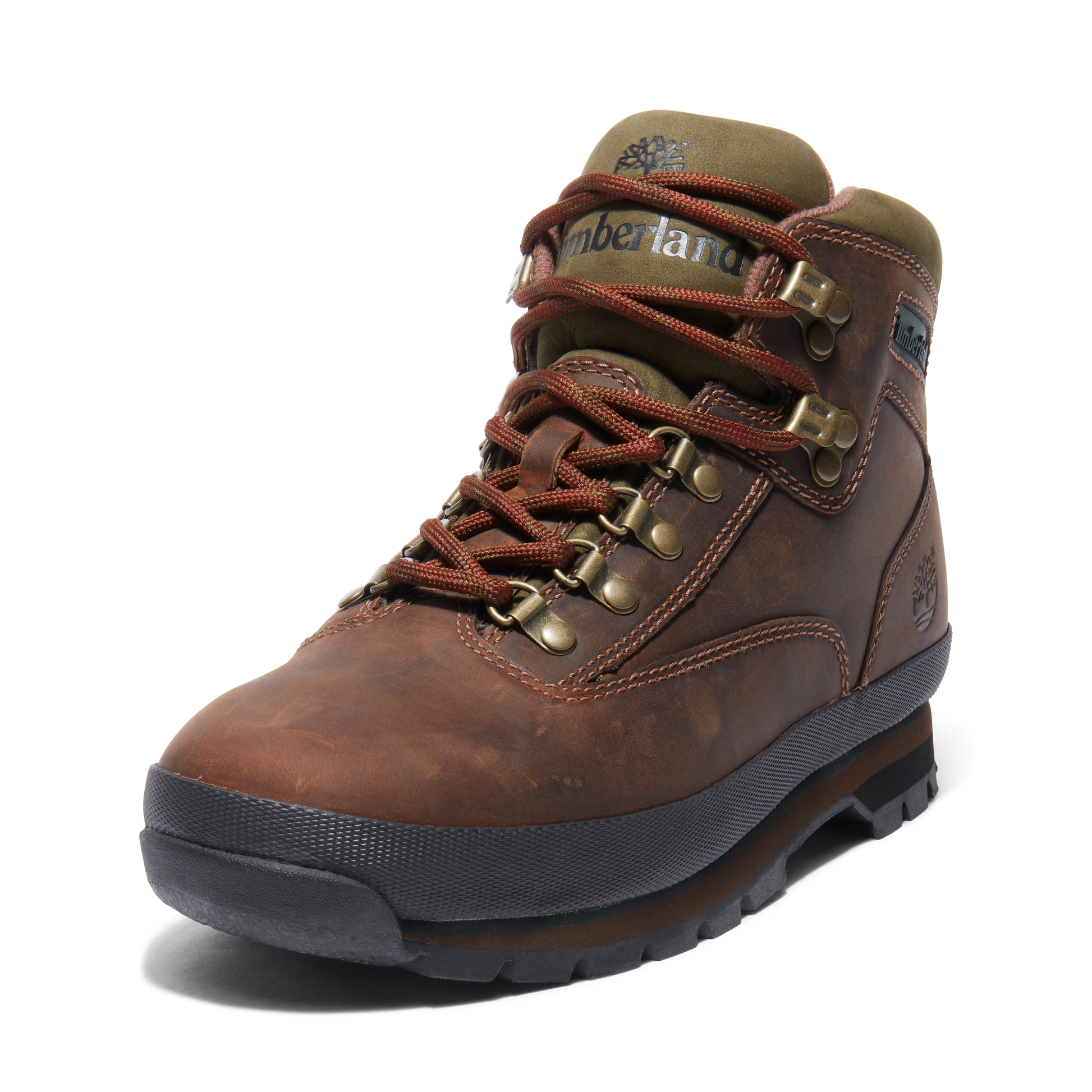 Bota Timberland Hombre Euro Hiker Cuero Café | Outdoor Adventure Colom…