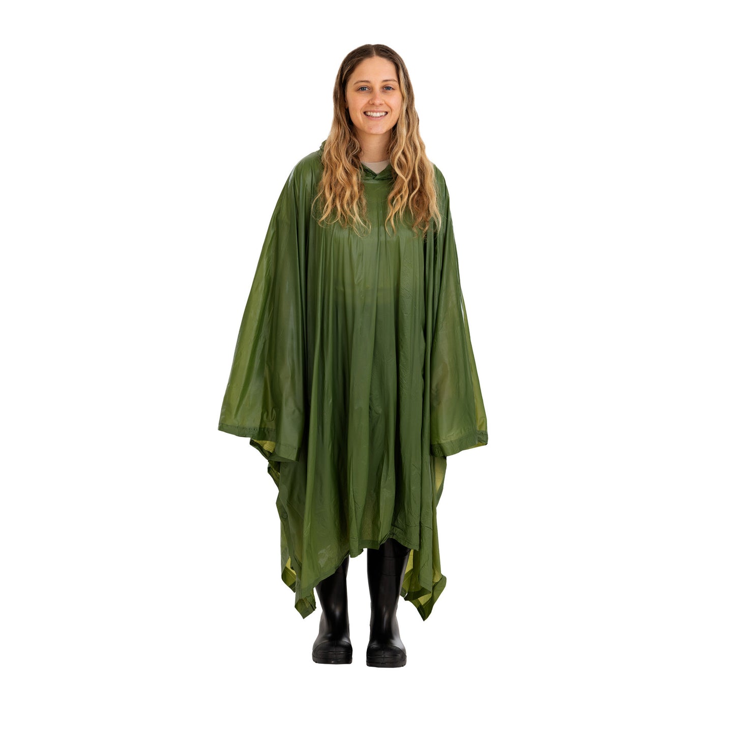 PONCHO DE VINIL STANSPORT HOODED 52X80 IN - VERDE OLIVA#4