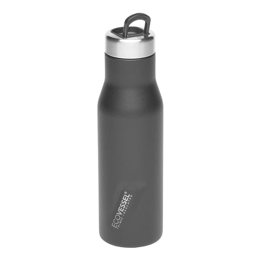 Botella Térmica Aspen 16oz EcoVessel - Black Shadow