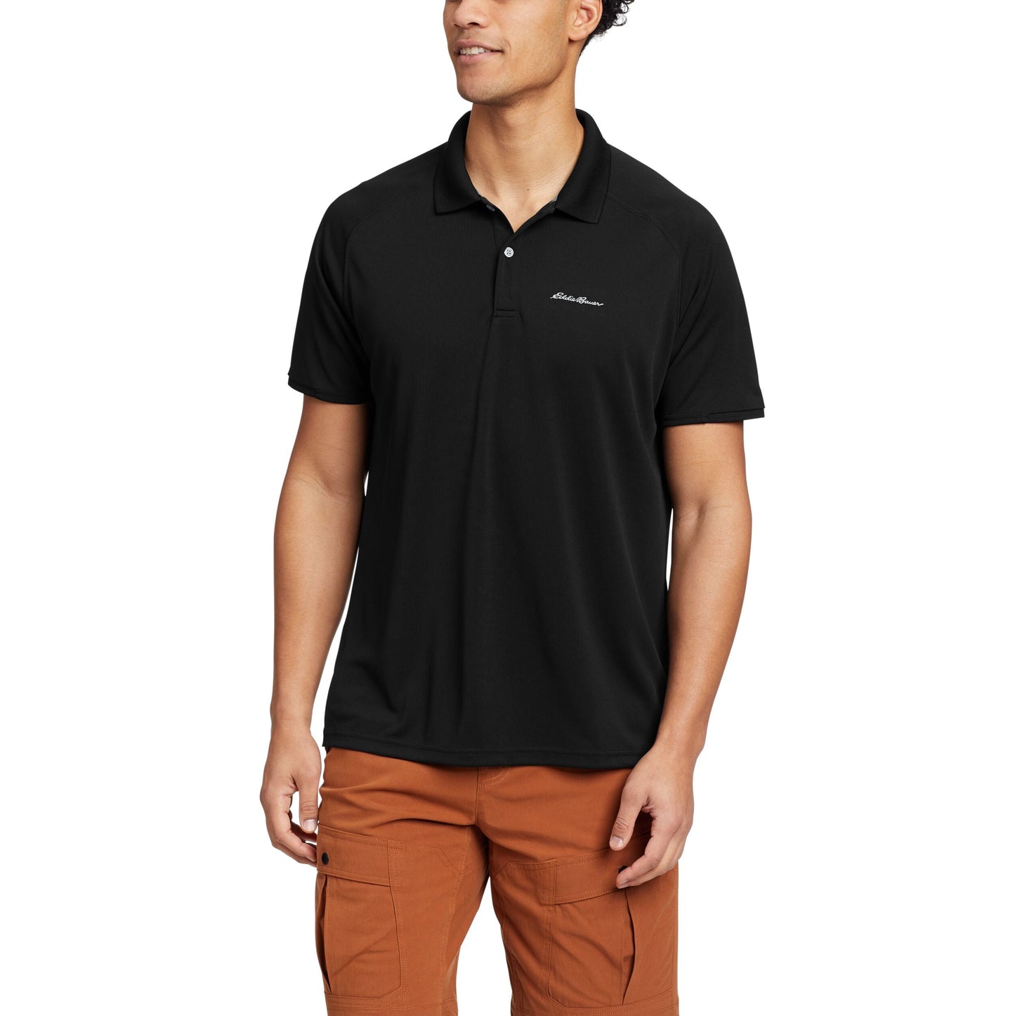 Camisa Polo Resolution Pro 2.0 Eddie Bauer Hombre Negra | Outdoor Adventure Colombia