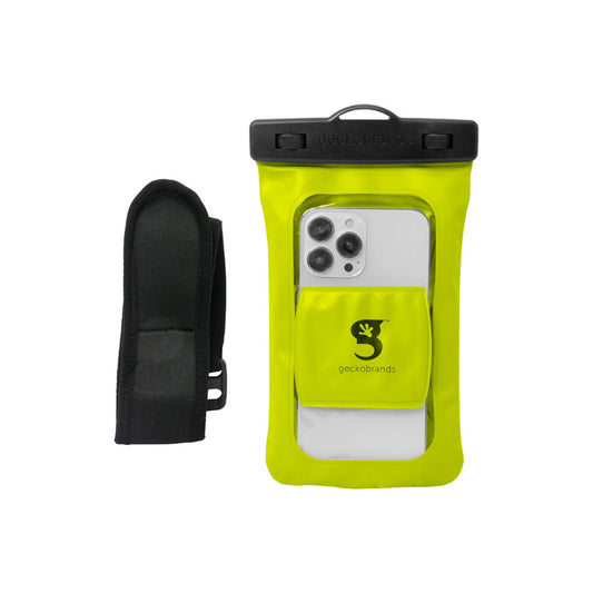 PROTECTOR IMPERMEABLE FLOTANTE PARA CELULAR CON BRAZALETE - NEON GREEN#NEON GREEN