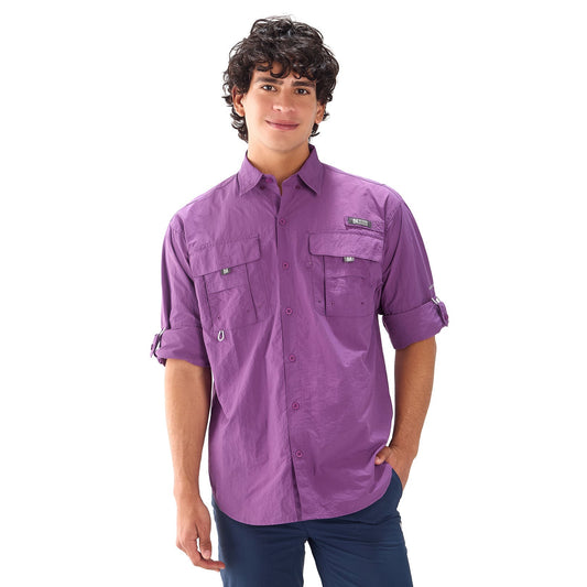 Camisa manga larga Outdoor Adventure Coiba - Morado