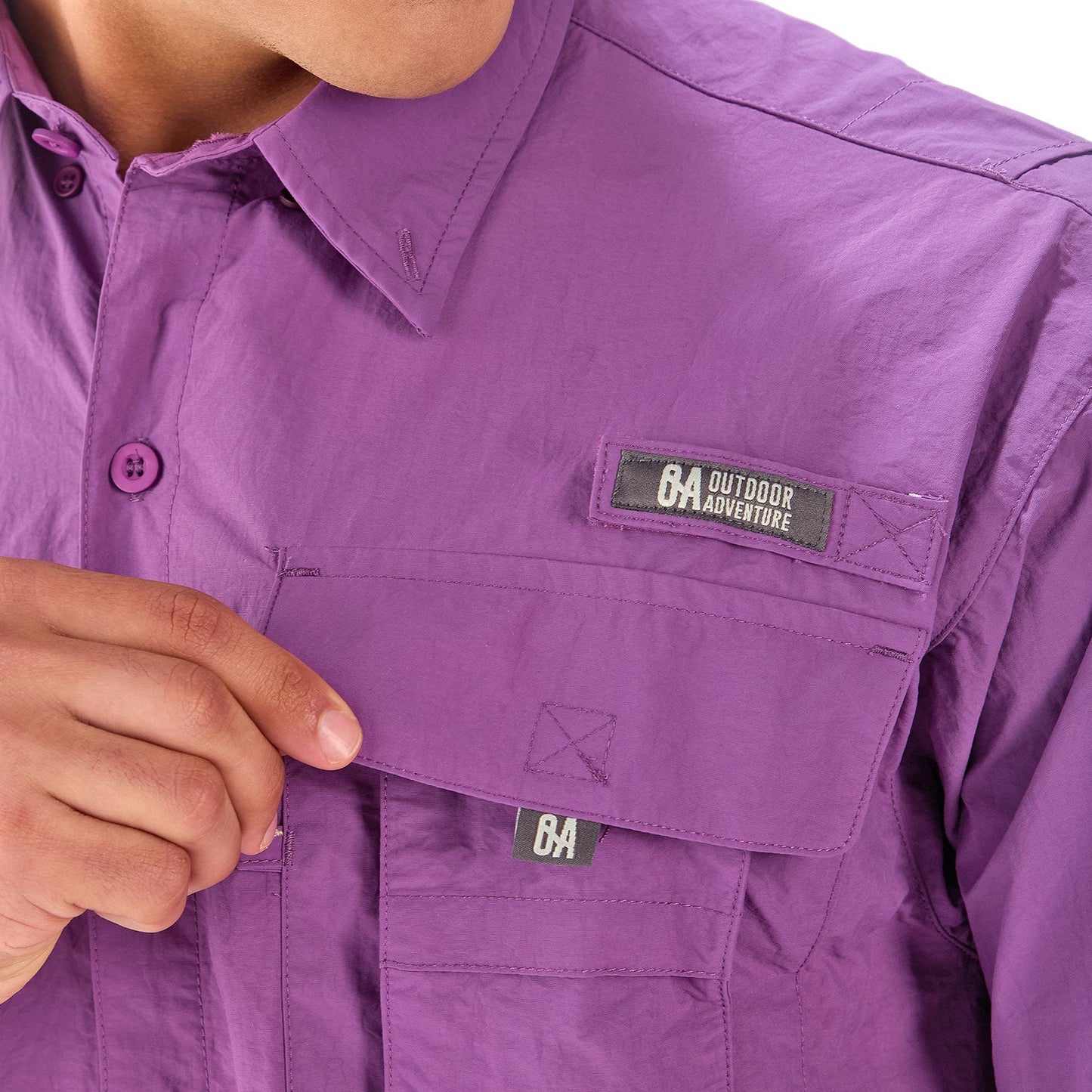 Camisa manga larga Outdoor Adventure Coiba - Morado