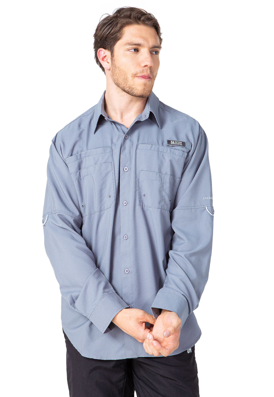 CAMISA HOMBRE SAMARA MANGA LARGA / OUTDOOR ADVENTURE - GRIS