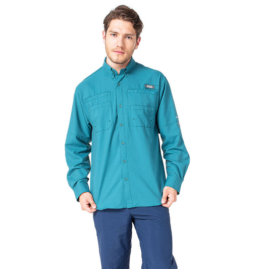 CAMISA HOMBRE SAMARA MANGA LARGA / OUTDOOR ADVENTURE - VERDE