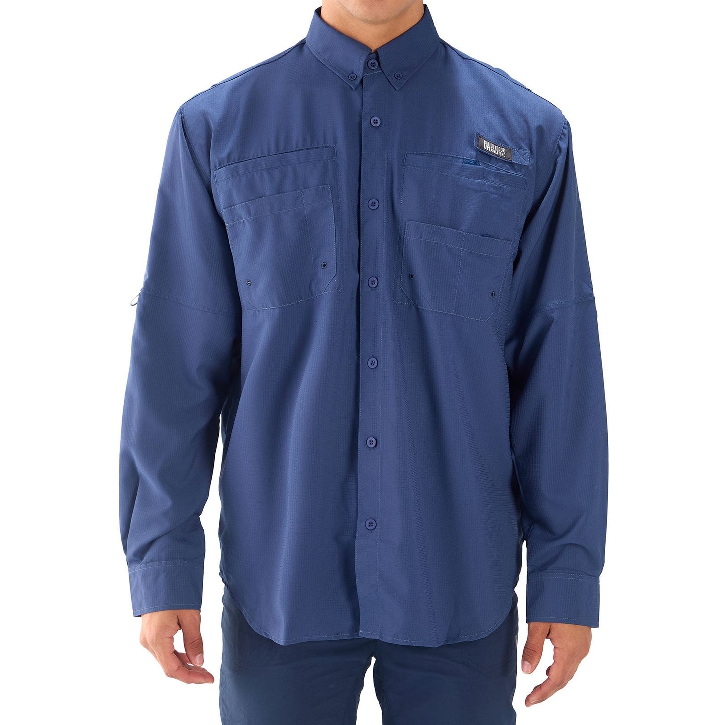 CAMISA HOMBRE SAMARA MANGA LARGA / OUTDOOR ADVENTURE - Azul