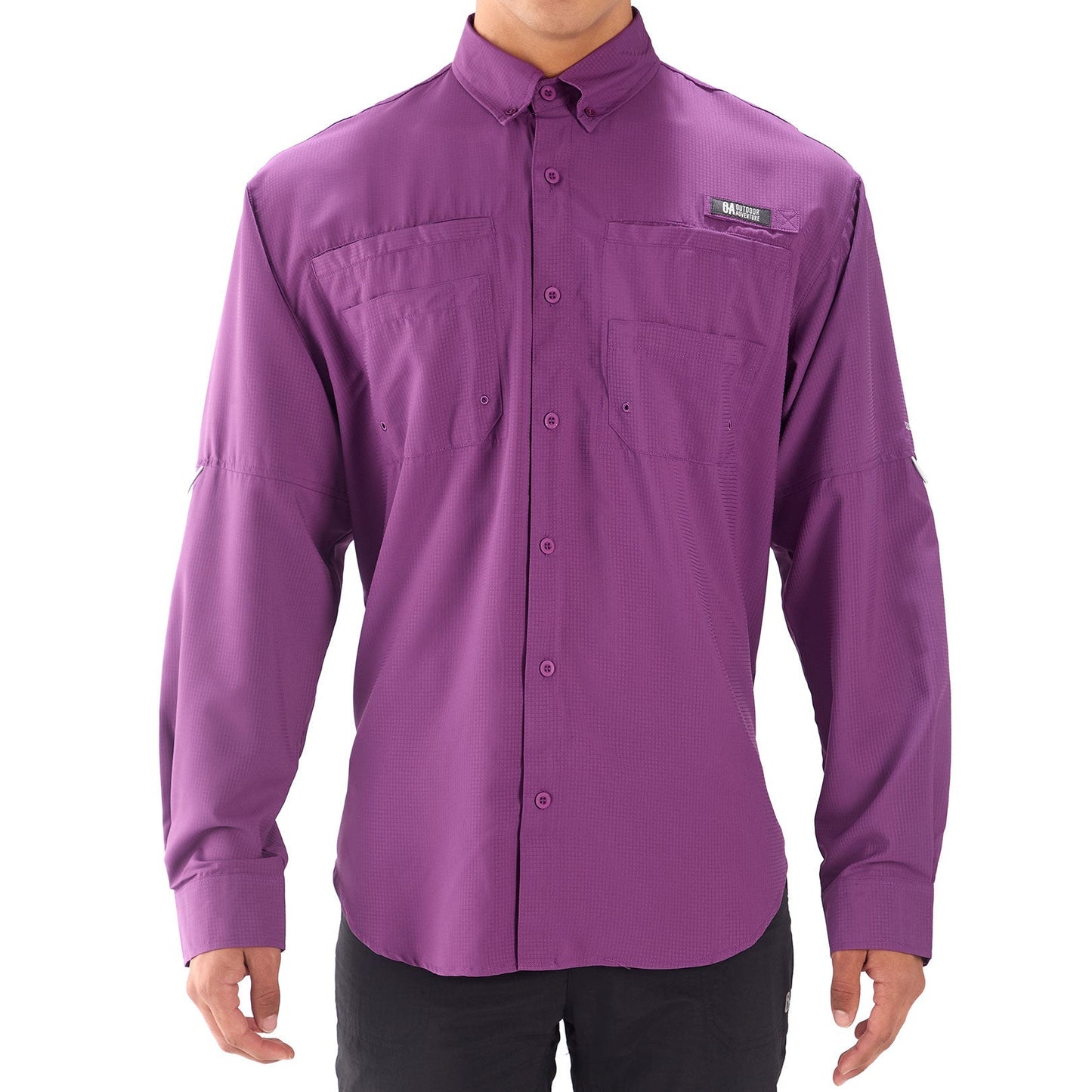 CAMISA HOMBRE SAMARA MANGA LARGA / OUTDOOR ADVENTURE - Morado