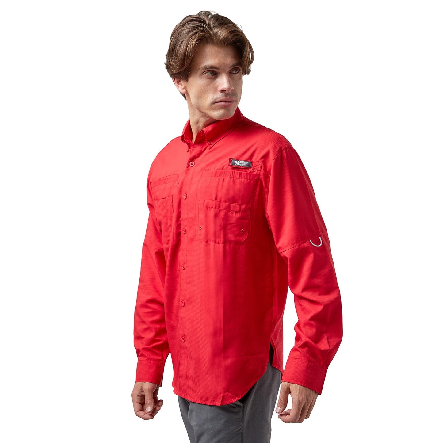 CAMISA DE HOMBRE SAMARA LS / OUTDOOR ADVENTURE#Rojo