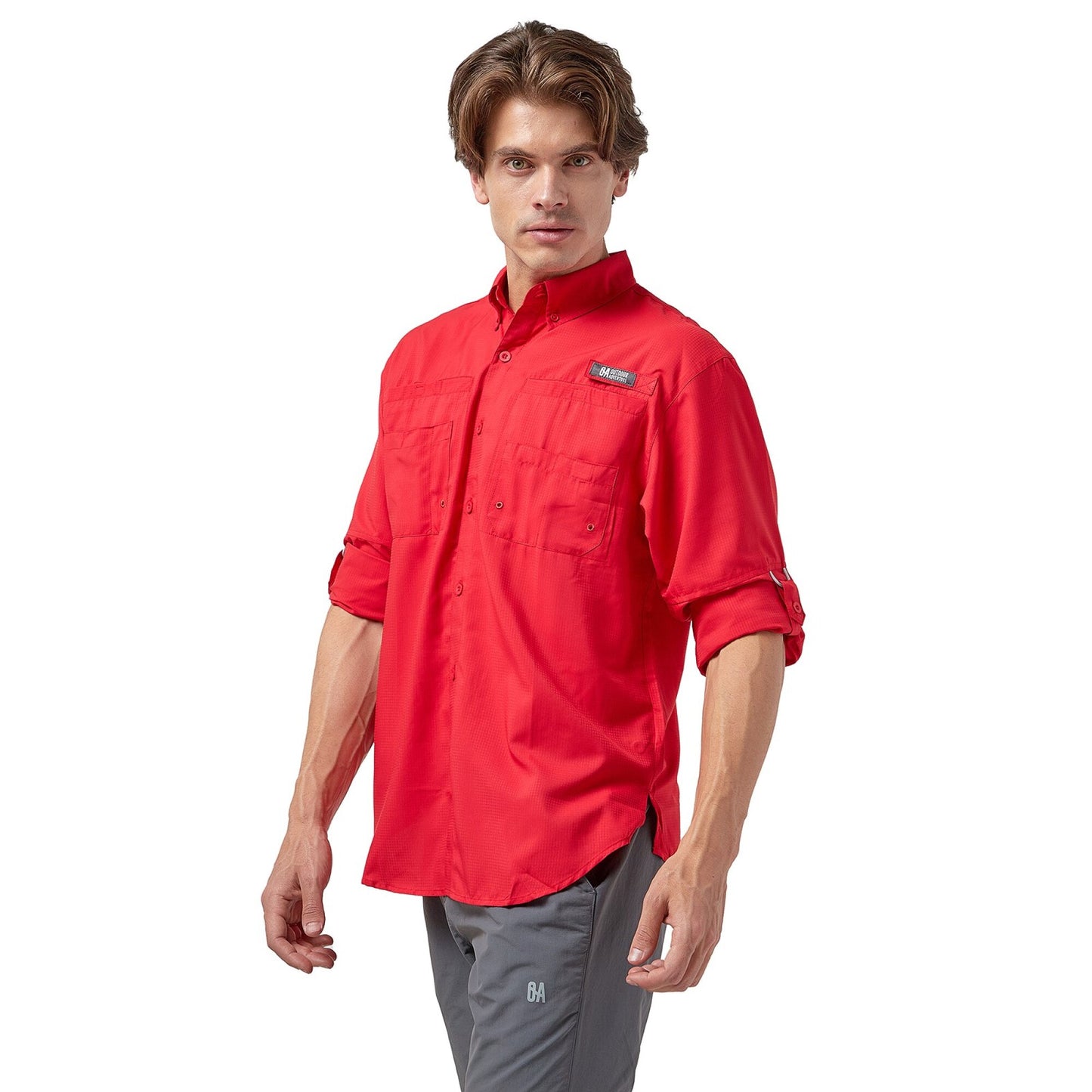 CAMISA DE HOMBRE SAMARA LS / OUTDOOR ADVENTURE#Rojo