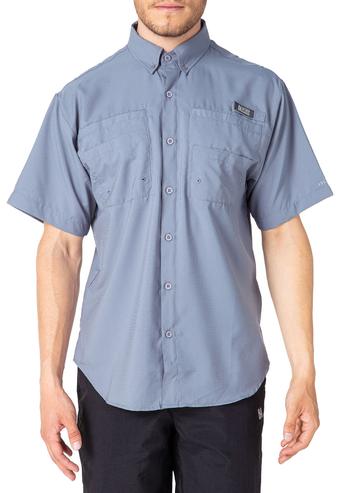 CAMISA HOMBRE SAMARA MANGA CORTA / OUTDOOR ADVENTURE - GRIS