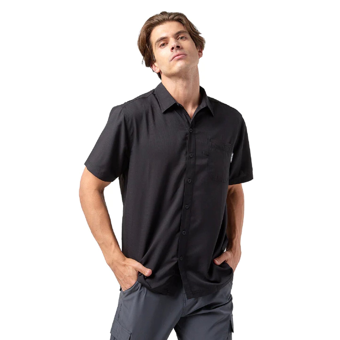 CAMISA HOMBRE QUEPOS / OUTDOOR ADVENTURE#Negro