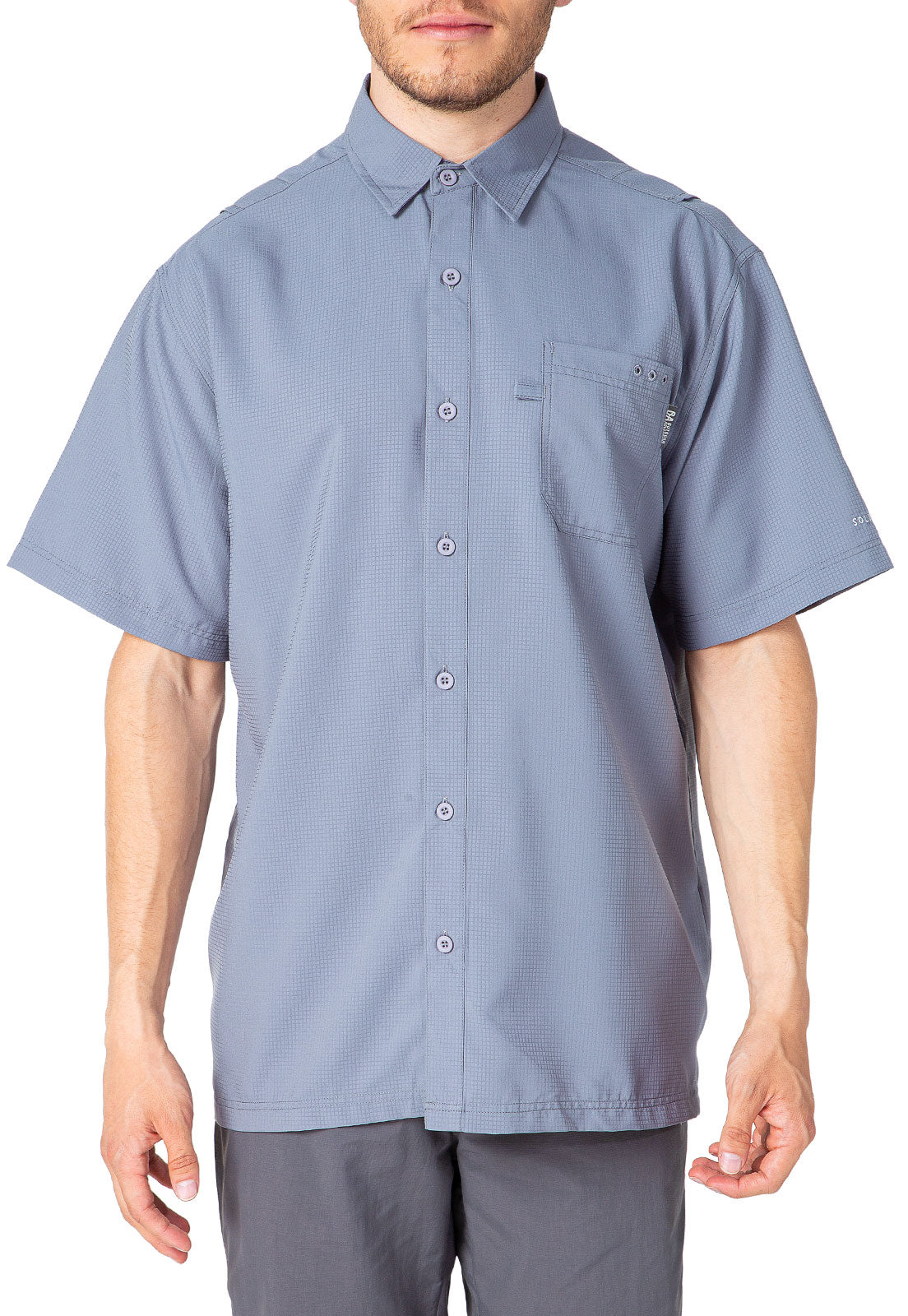 CAMISA HOMBRE QUEPOS MANGA CORTA / OUTDOOR ADVENTURE GRIS