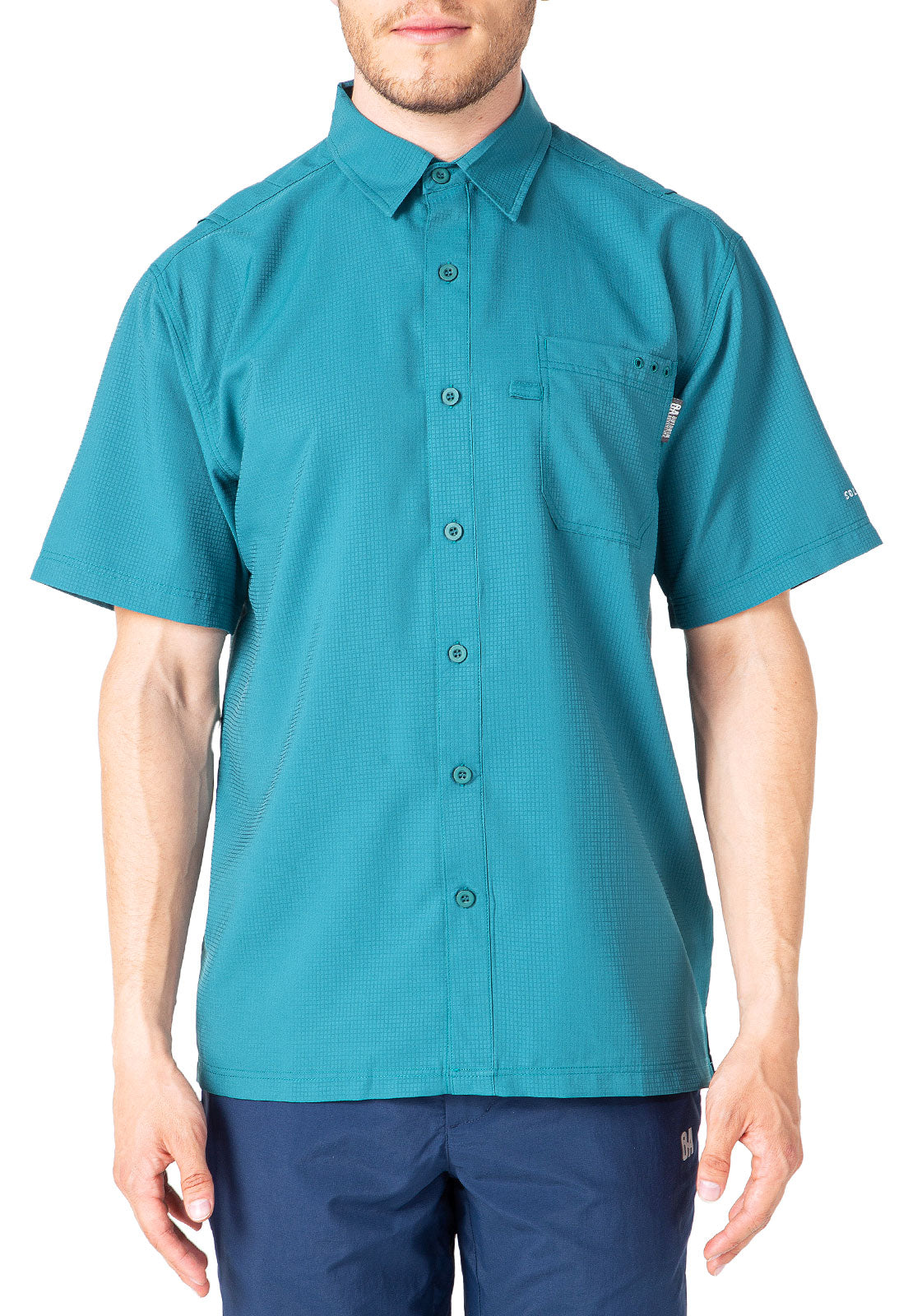 CAMISA HOMBRE QUEPOS MANGA CORTA / OUTDOOR ADVENTURE VERDE