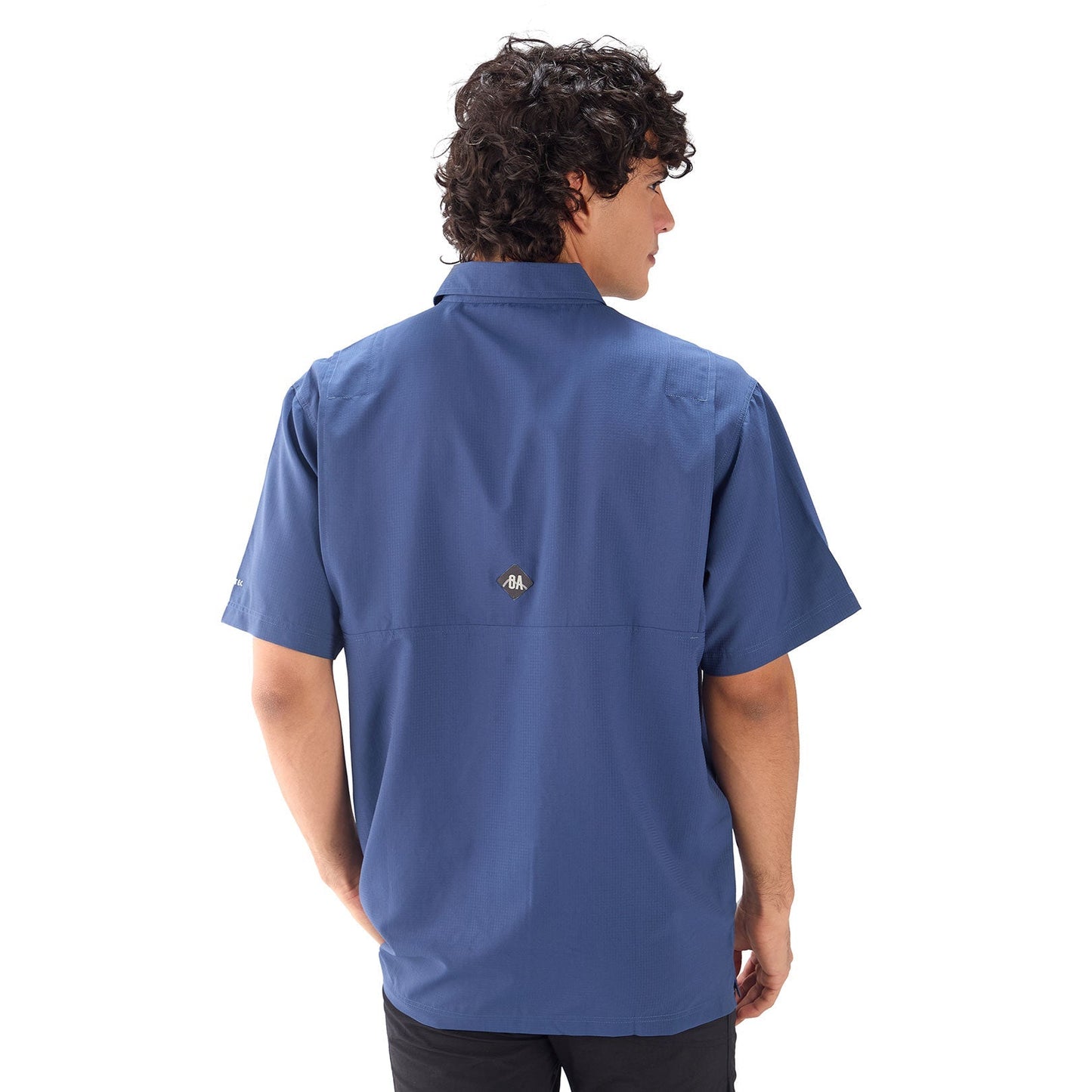 CAMISA HOMBRE QUEPOS MANGA CORTA / OUTDOOR ADVENTURE - Azul