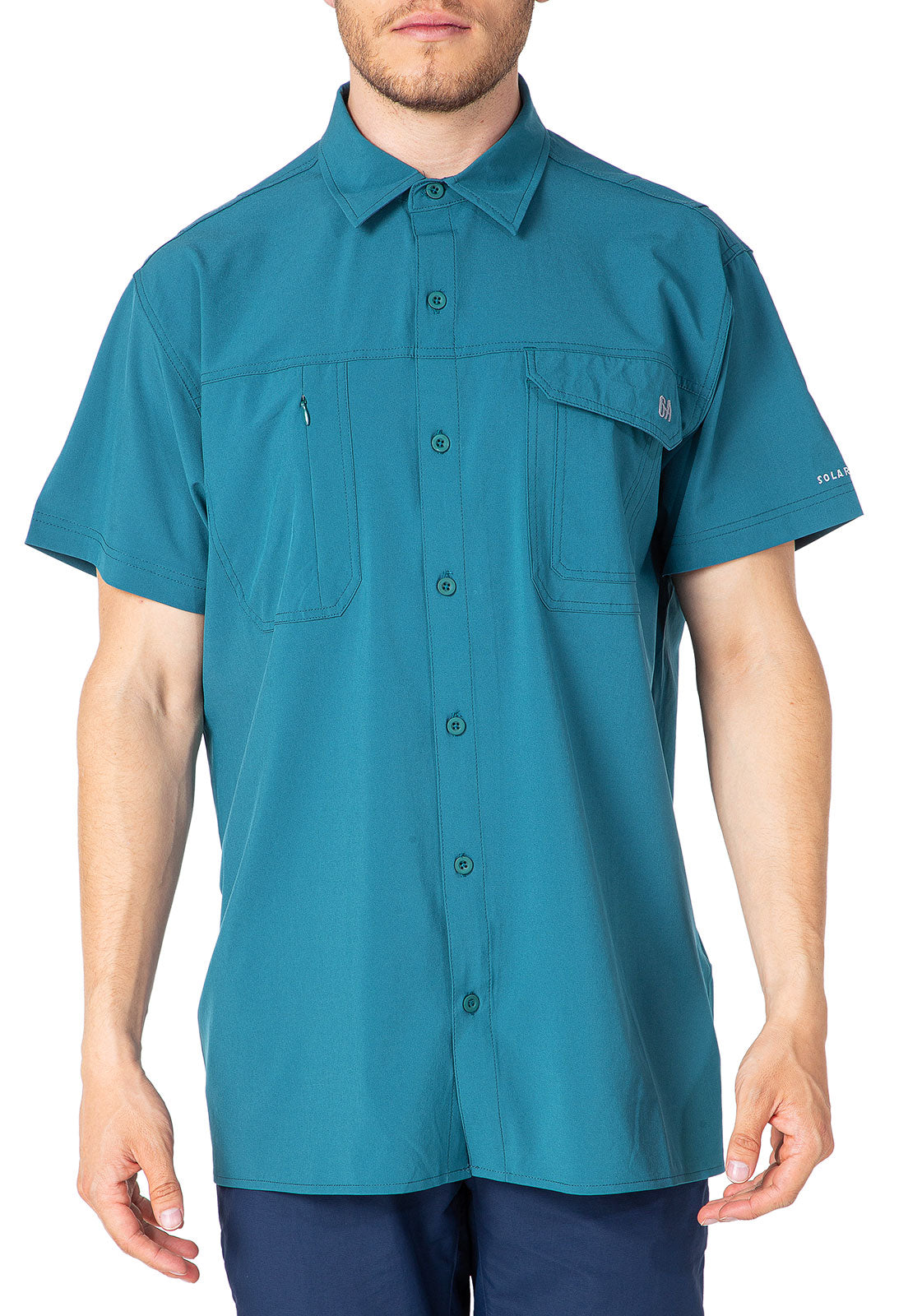 CAMISA HOMBRE LAS PERSLAS 2.0 MANGA CORTA / OUTDOOR ADVENTURE VERDE