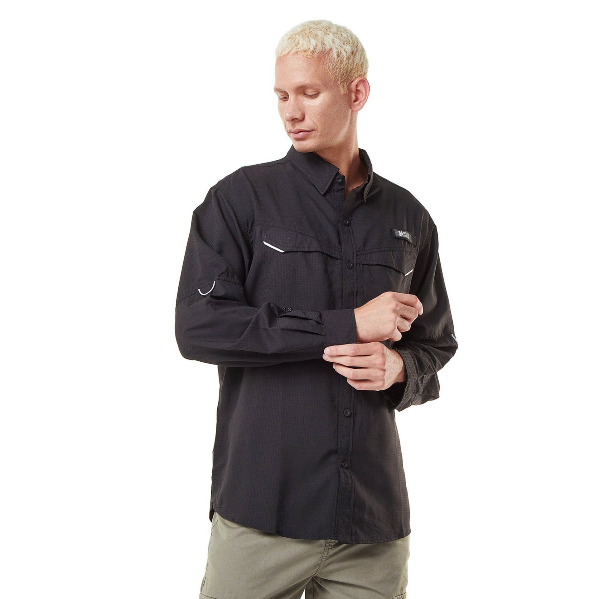 CAMISA HOMBRE ROATAN / OUTDOOR ADVENTURE#NEGRO