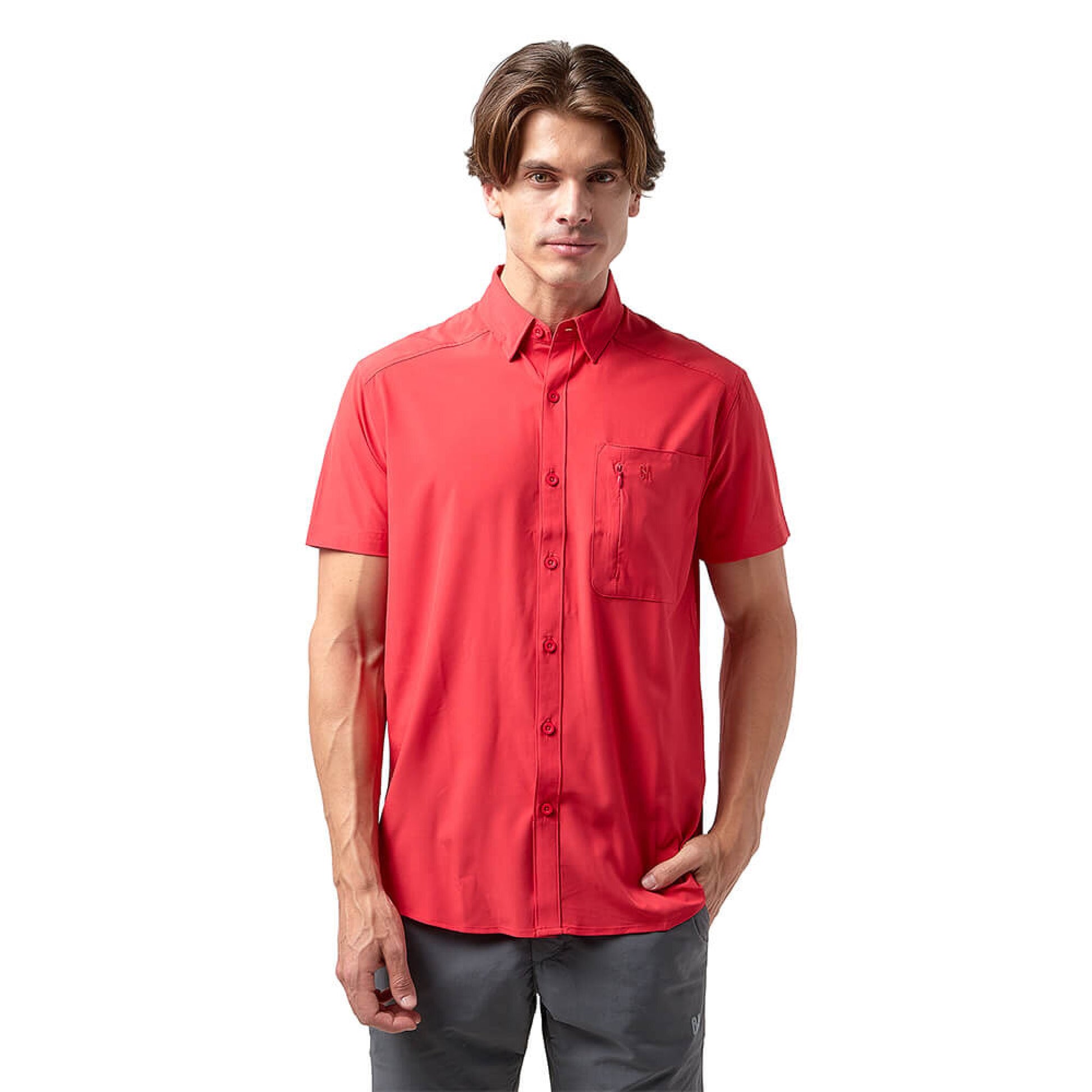 CAMISA DE HOMBRE LOS SUEÑOS 2.0 SS / OUTDOOR ADVENTURE#Rojo