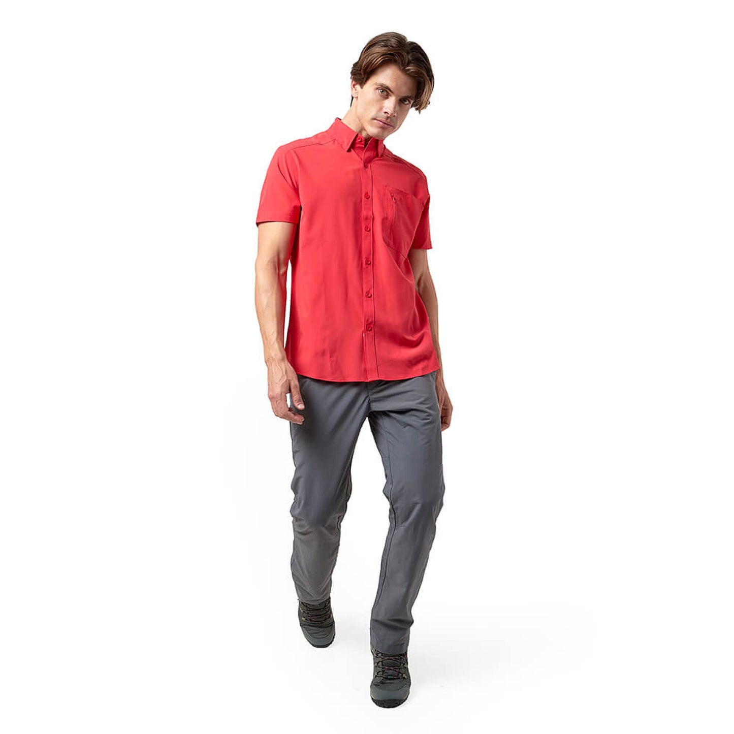 CAMISA DE HOMBRE LOS SUEÑOS 2.0 SS / OUTDOOR ADVENTURE#Rojo