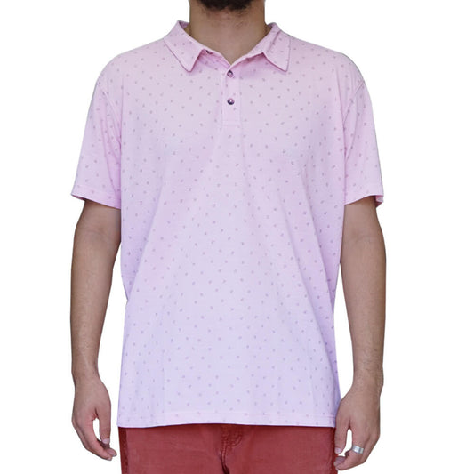 CAMISA POLO ANDES PRINT OUTDOOR ADVENTURE - ROSADO