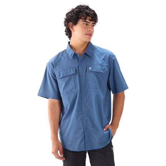 Camisa Manga Corta Hombre Canaima / Outdoor Adventure - Azul