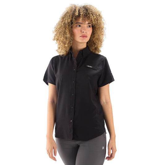 Camisa Manga Corta Mujer Samara Outdoor Adventure - Negro