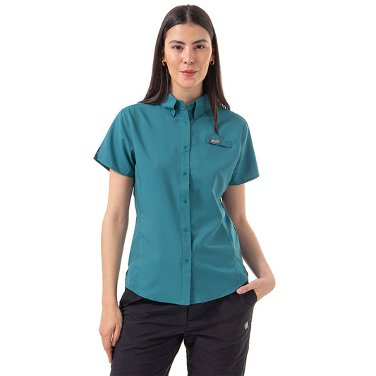 Camisa Manga Corta Mujer Samara Outdoor Adventure - Verde