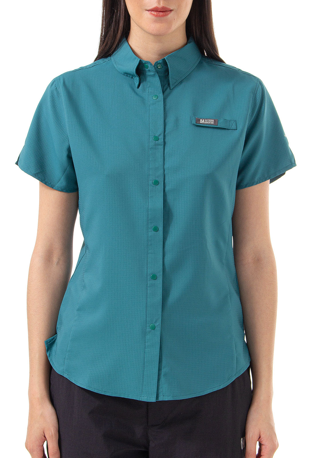 Camisa Manga Corta Mujer Samara Outdoor Adventure - Verde